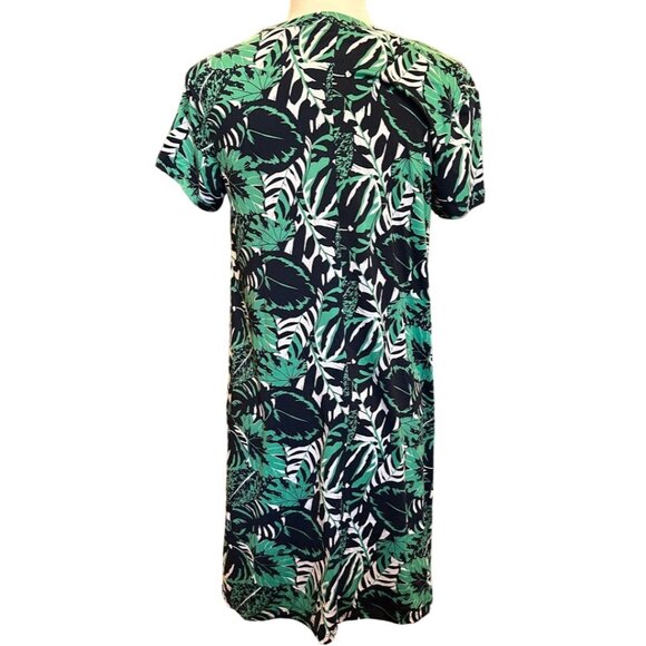 Mary Square Womens Tropical Leaf Print Dress XS Polyester/Rayon/Spandex - Picture 7 of 7